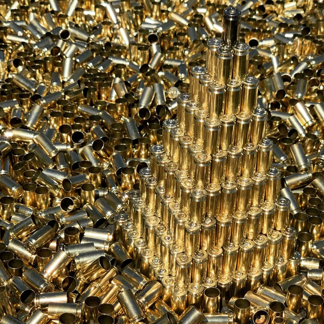 Buy LDC 4x 9mm Brass Genuine Once fired bullet valve caps, dust